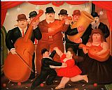 Fernando Botero Ball in Colombia 1980 painting